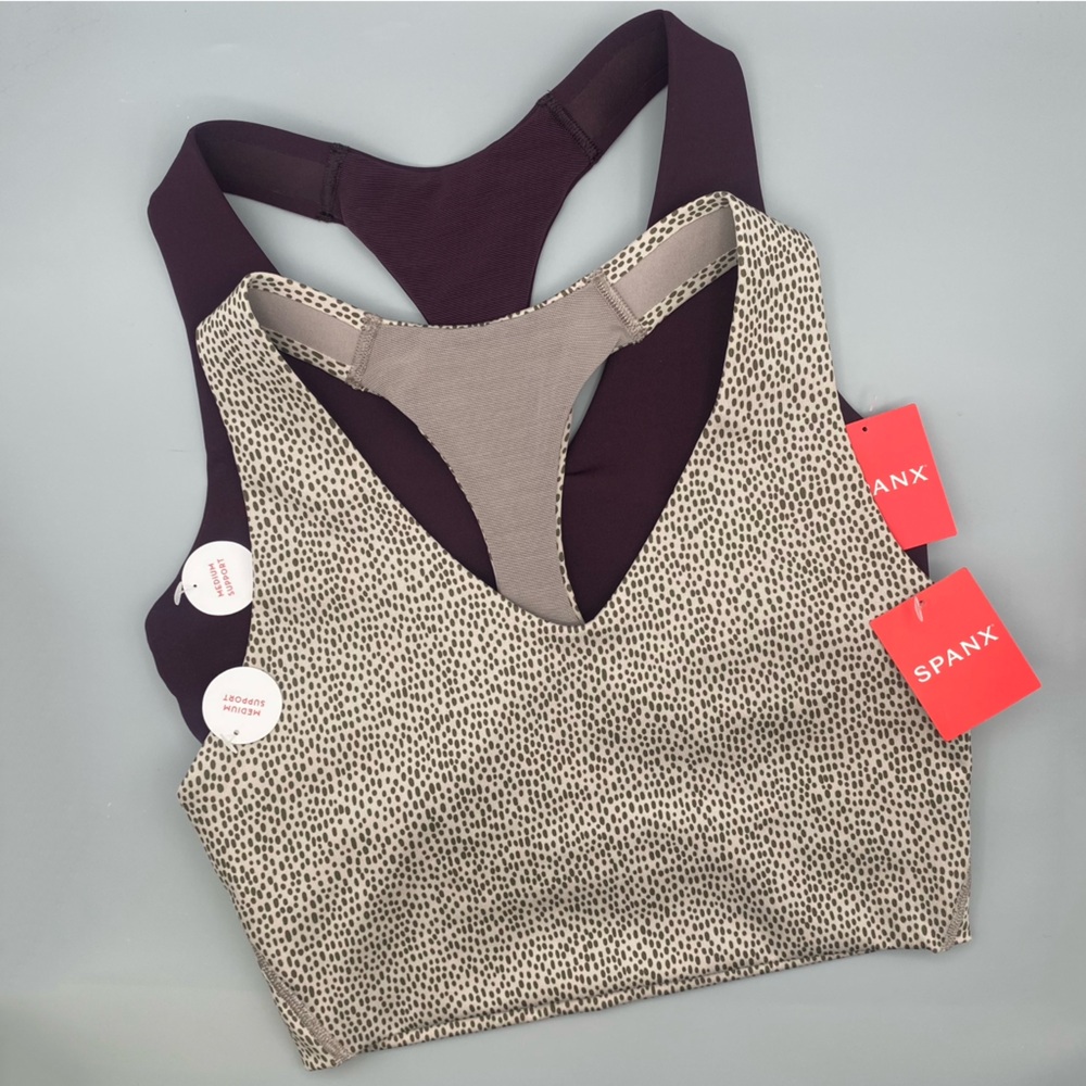 NWT Bundle of Spanx Longline Racerback Core Sports Bras, Size XS
